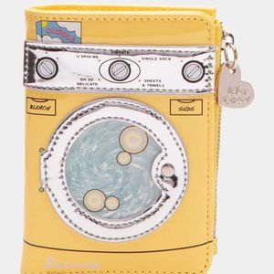 Betsey Johnson Kitsch Spin Me Bi-Fold Yellow Wallet BJ34665M New Sealed